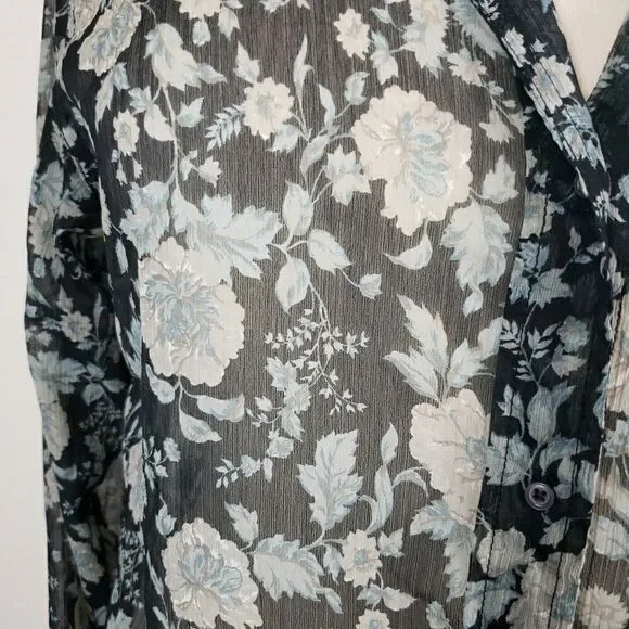 Ralph Lauren denim & supply sheer floral blouse - Picture 6 of 6